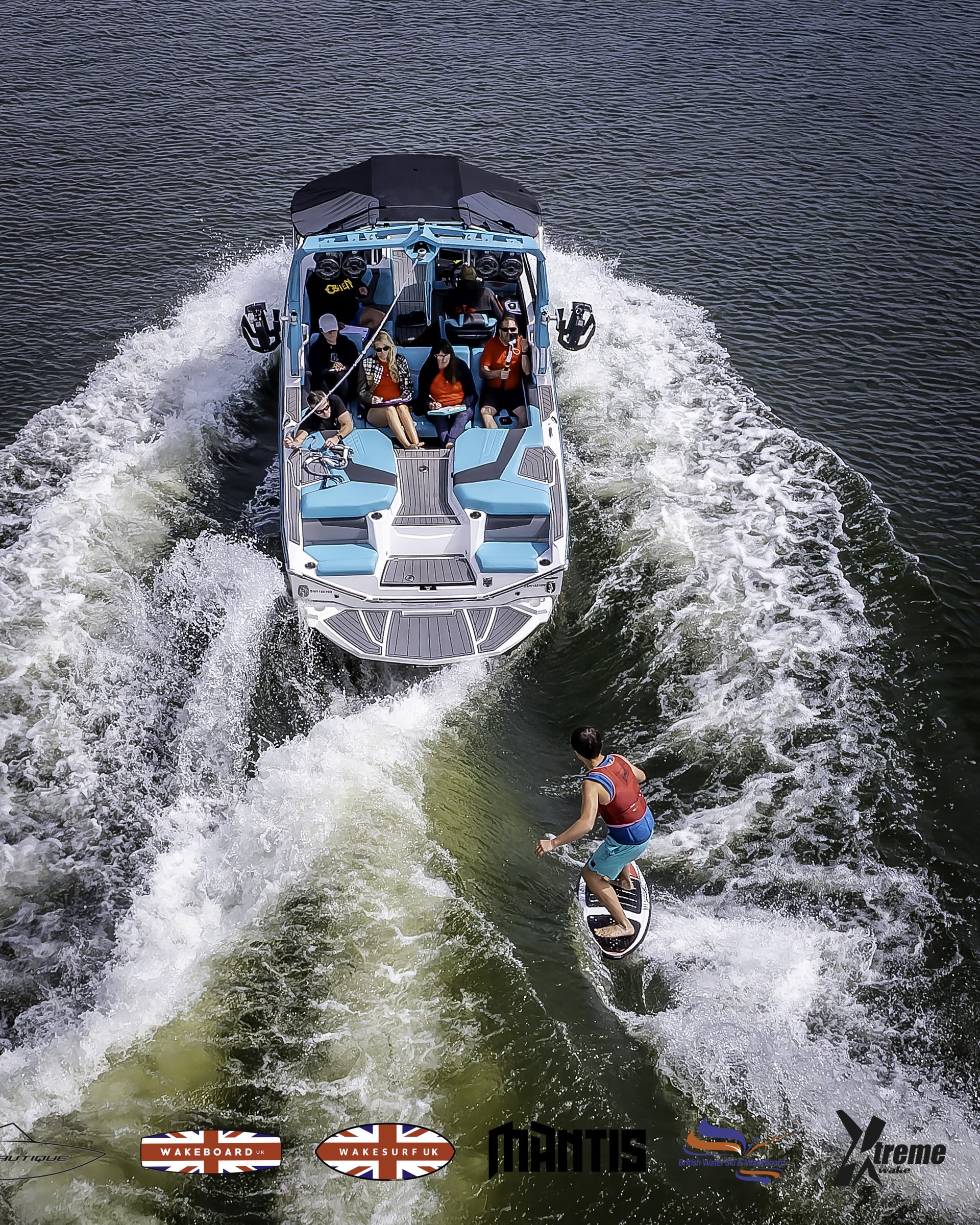 Rider at the 2024 Midlands Nautique UK Wake Nationals Wakesurf