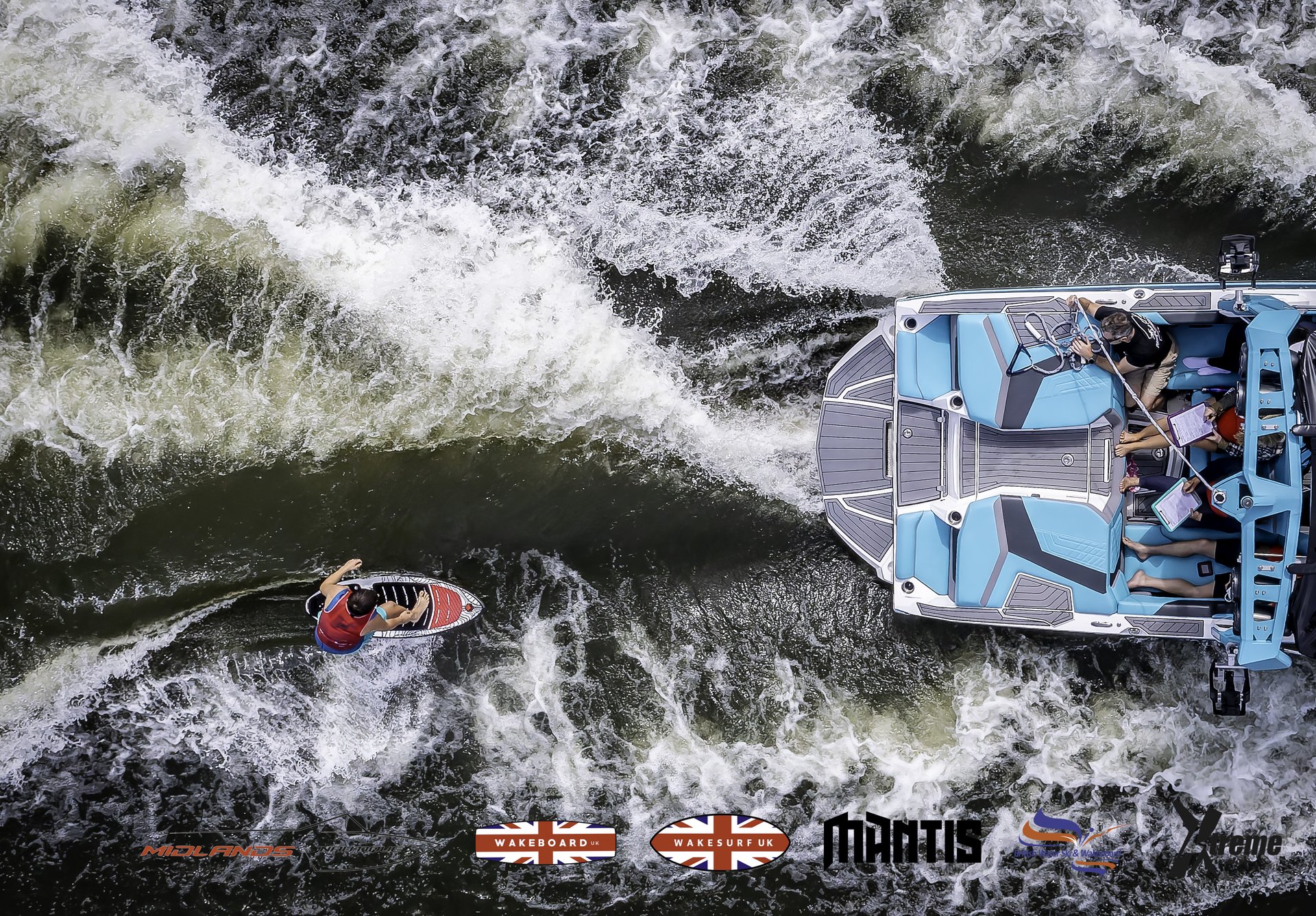 Rider at the 2024 Midlands Nautique UK Wake Nationals Wakesurf