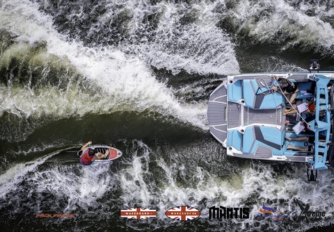 Rider at the 2024 Midlands Nautique UK Wake Nationals Wakesurf - Photos Mantis Pro Media