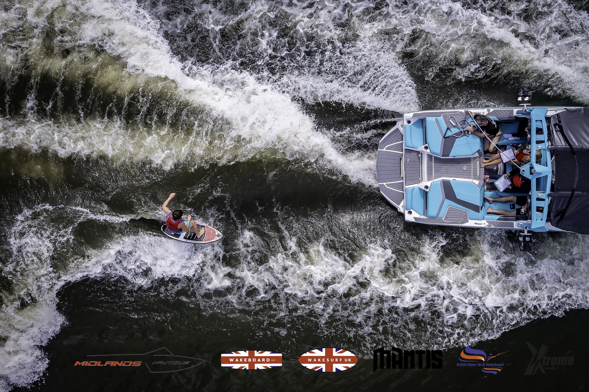 Rider at the 2024 Midlands Nautique UK Wake Nationals Wakesurf