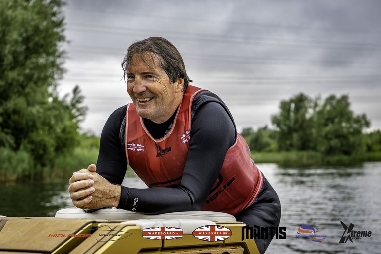 Rider at the 2024 Midlands Nautique UK Wake Nationals Wakesurf - Photos Mantis Pro Media