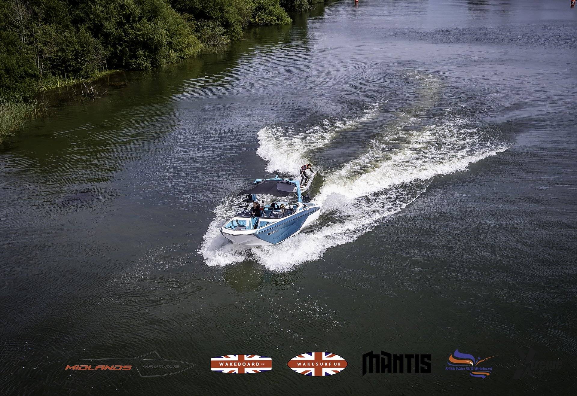 Rider at the 2024 Midlands Nautique UK Wake Nationals Wakesurf