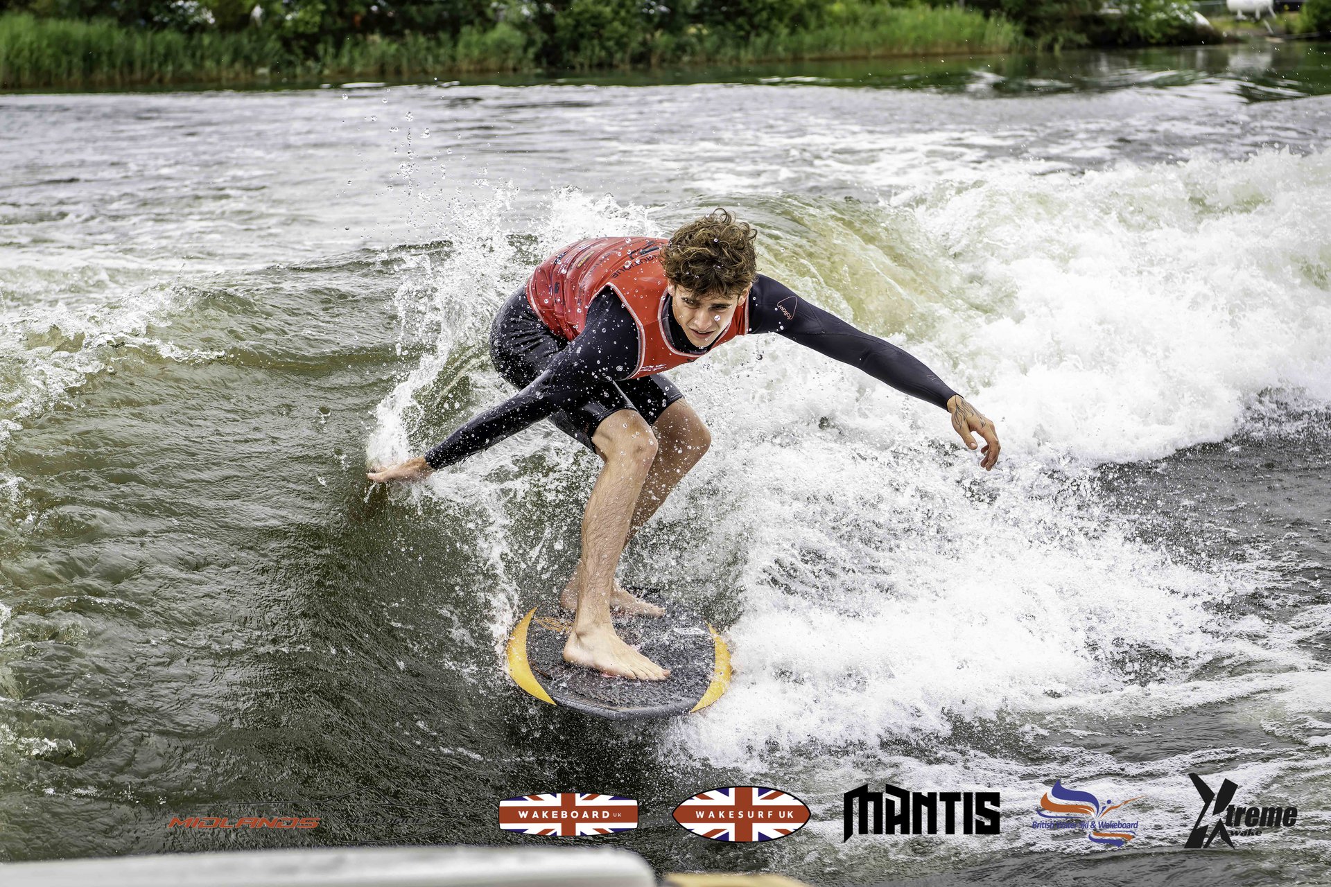 Rider at the 2024 Midlands Nautique UK Wake Nationals Wakesurf