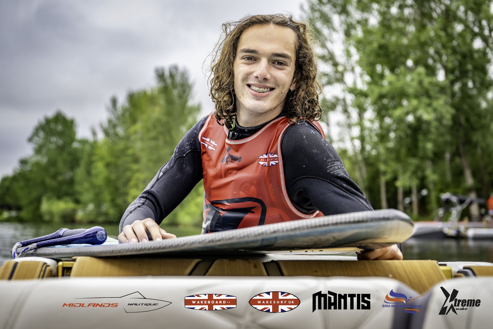 Rider at the 2024 Midlands Nautique UK Wake Nationals Wakesurf