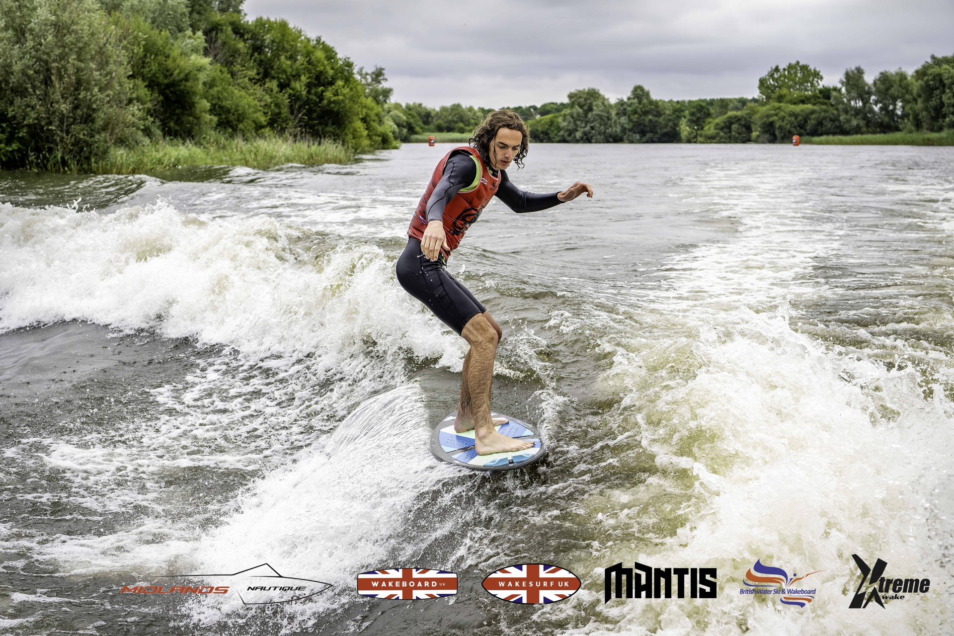 Rider at the 2024 Midlands Nautique UK Wake Nationals Wakesurf