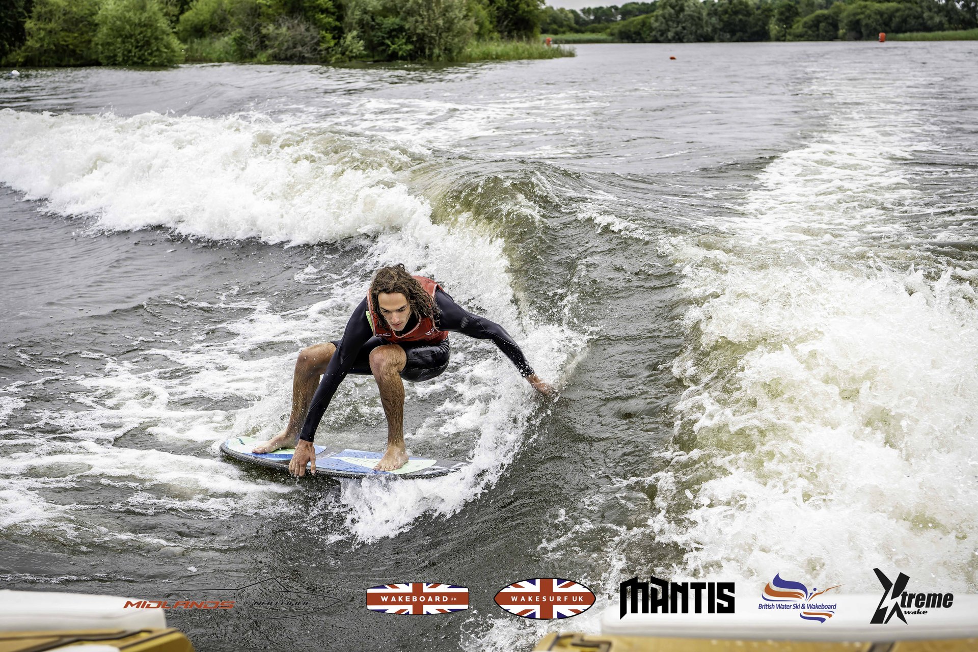 Rider at the 2024 Midlands Nautique UK Wake Nationals Wakesurf