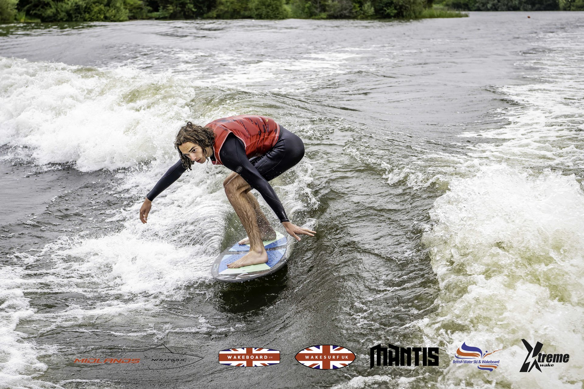 Rider at the 2024 Midlands Nautique UK Wake Nationals Wakesurf