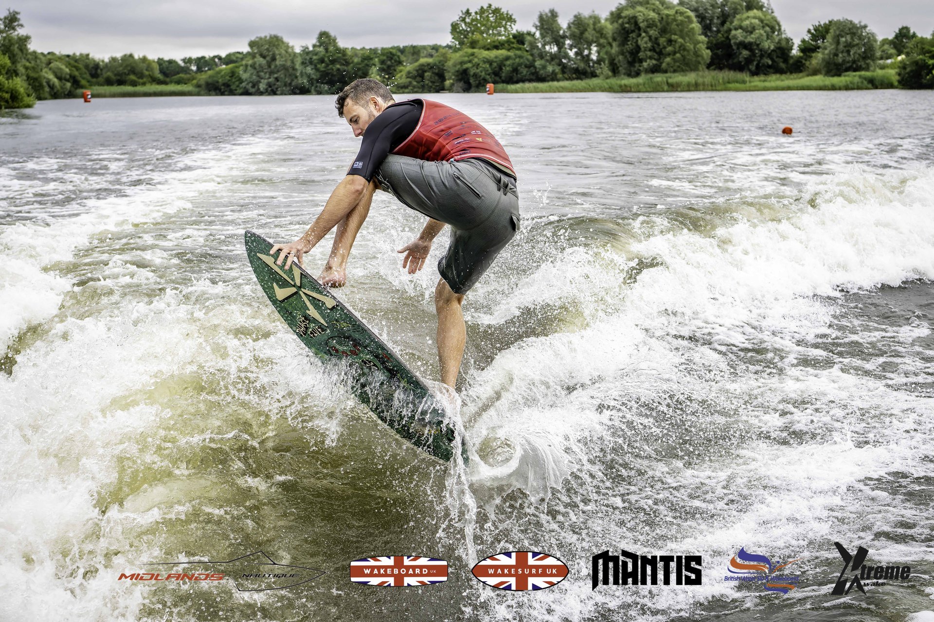 Rider at the 2024 Midlands Nautique UK Wake Nationals Wakesurf