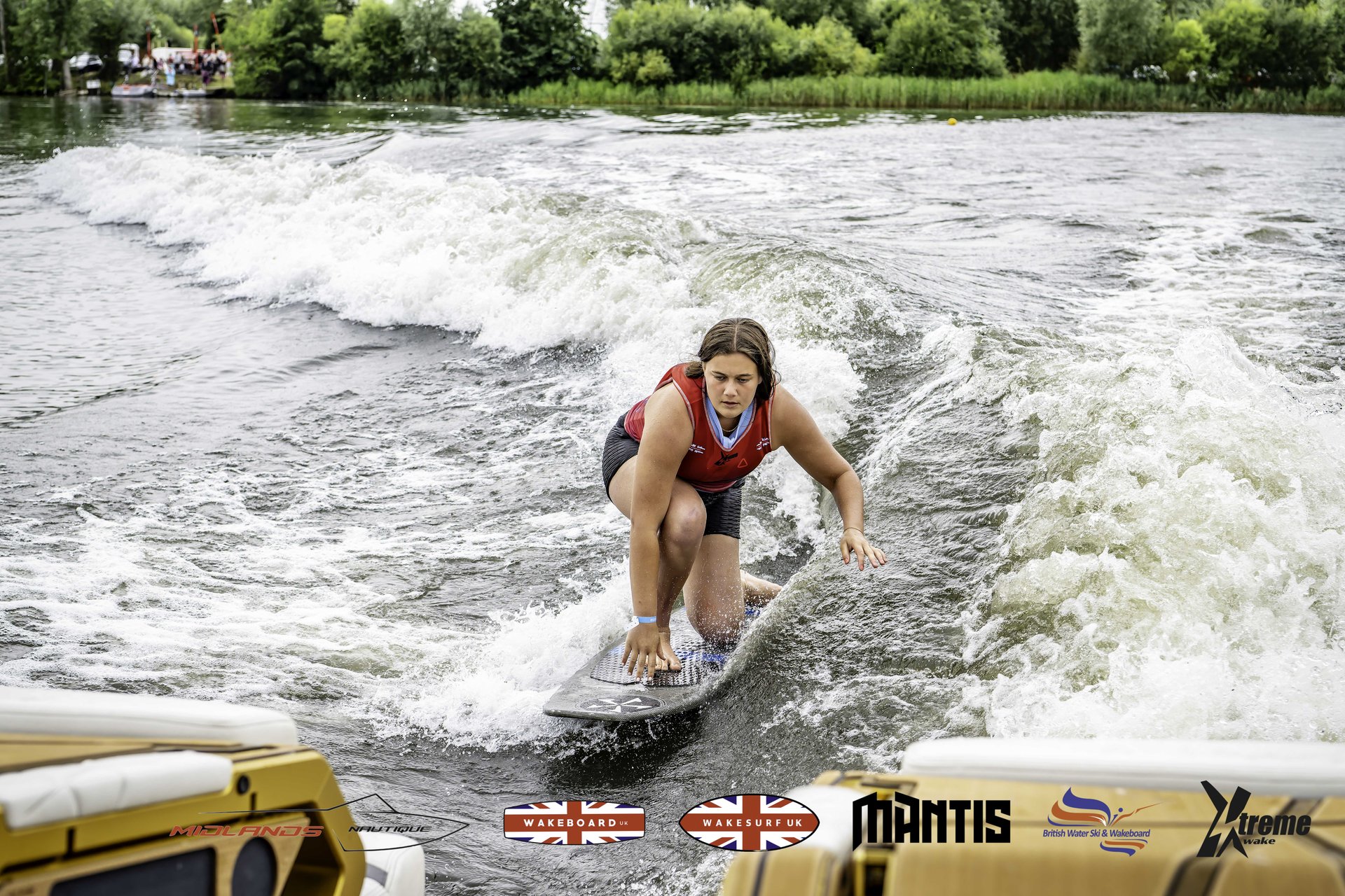Rider at the 2024 Midlands Nautique UK Wake Nationals Wakesurf