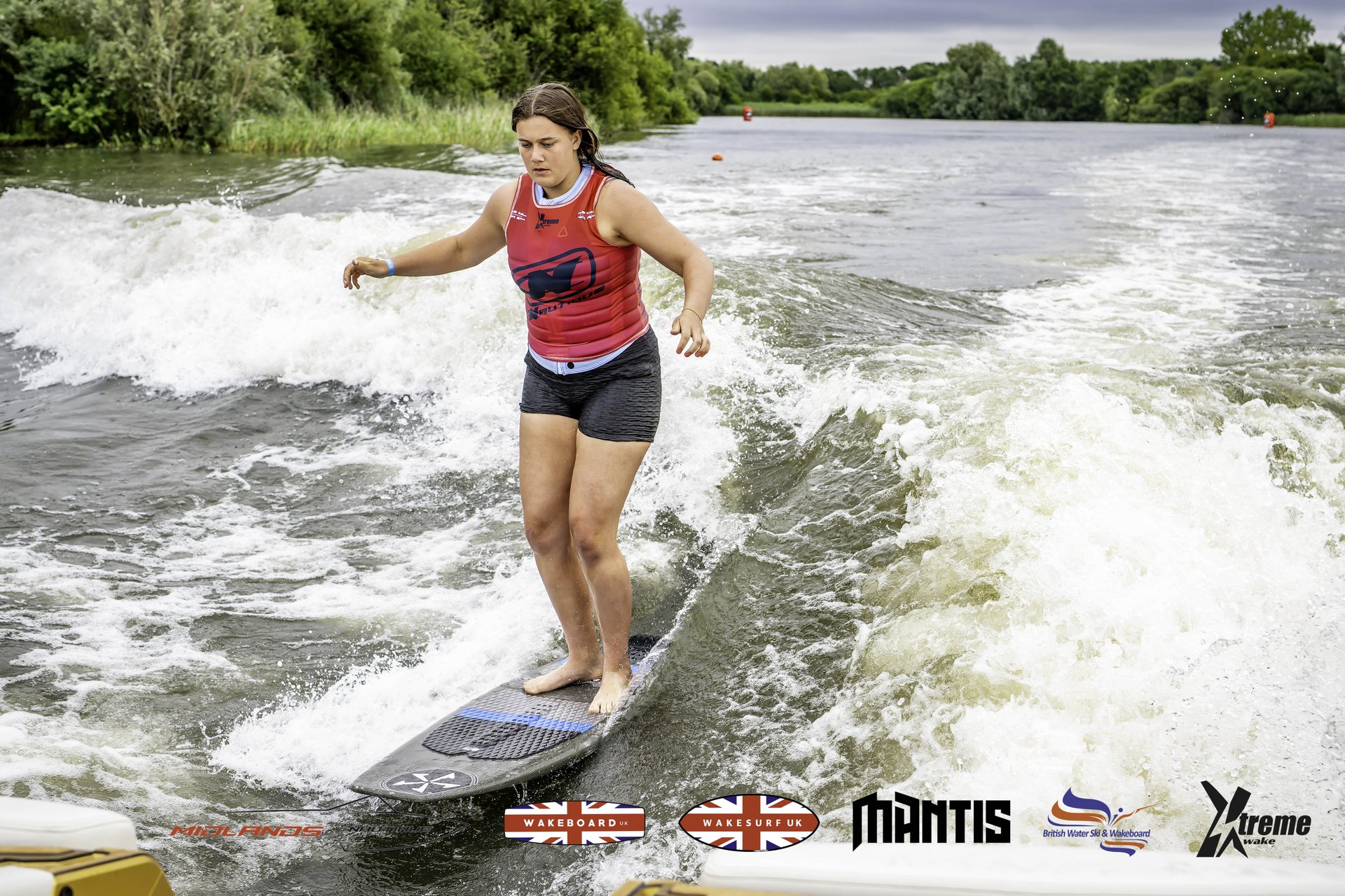 Isabella Williams at the 2024 Midlands Nautique UK Wake Nationals Wakesurf