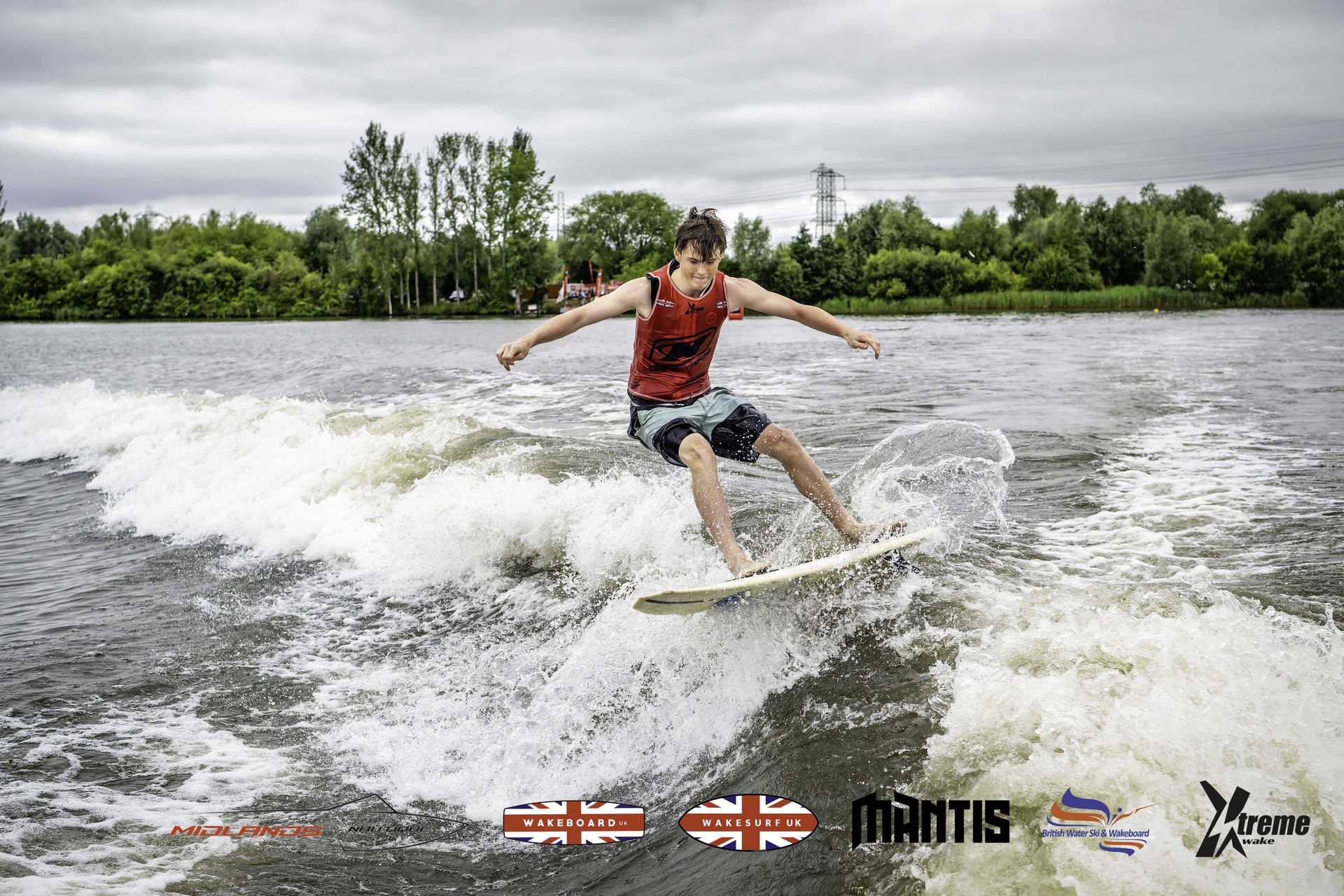 Rider at the 2024 Midlands Nautique UK Wake Nationals Wakesurf