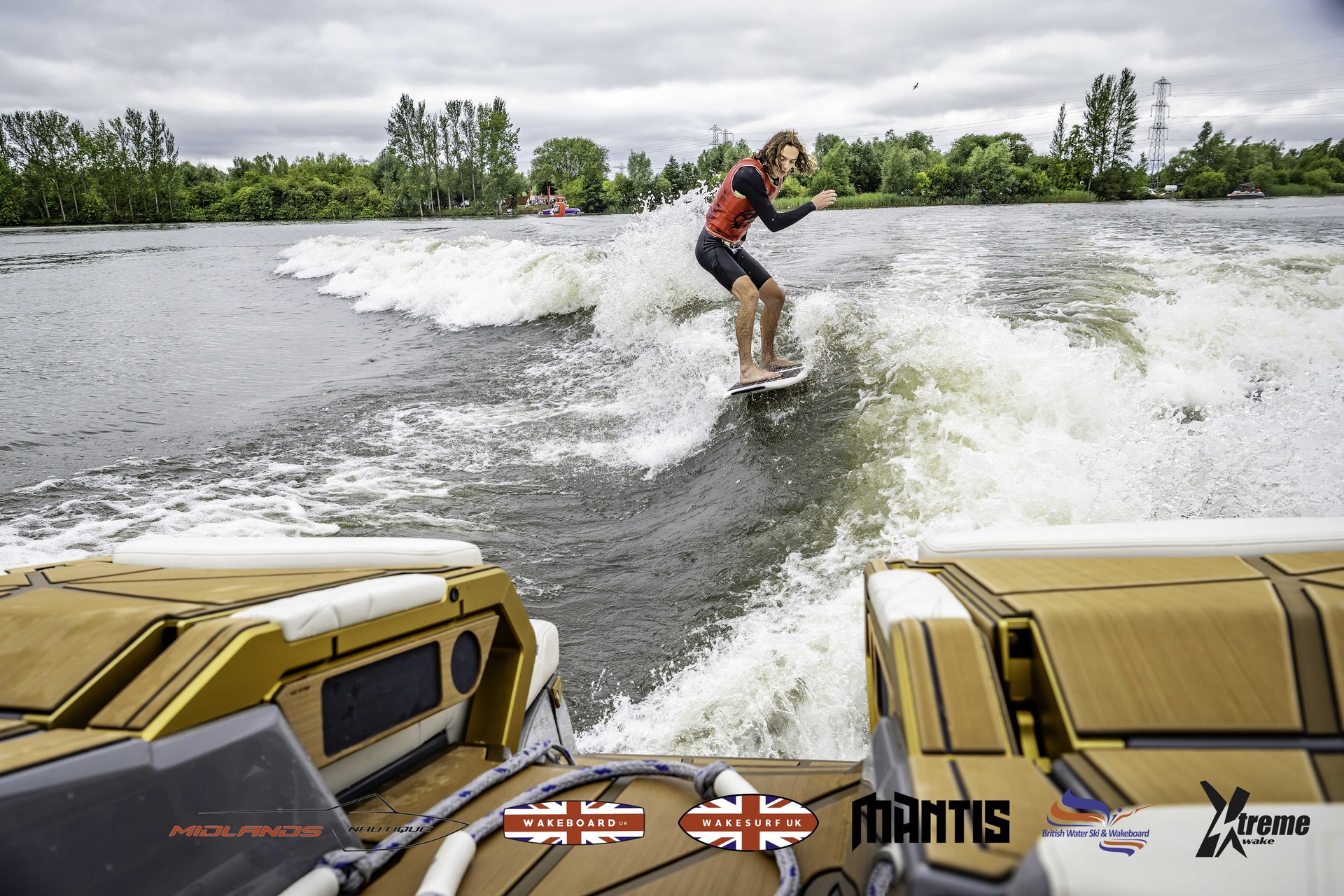 Ryan Thayne at the 2024 Midlands Nautique UK Wake Nationals Wakesurf