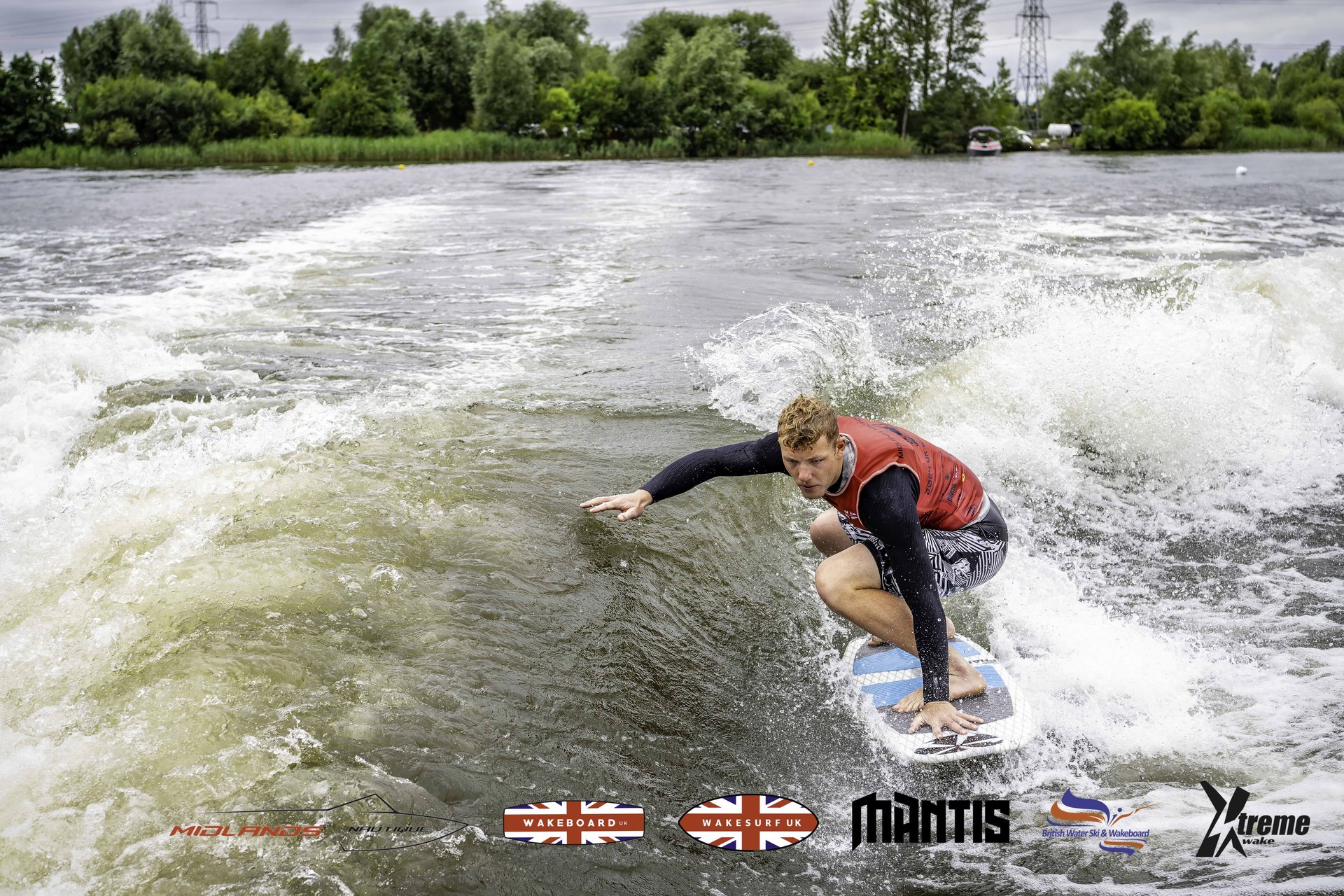 Ed Slater at the 2024 Midlands Nautique UK Wake Nationals Wakesurf