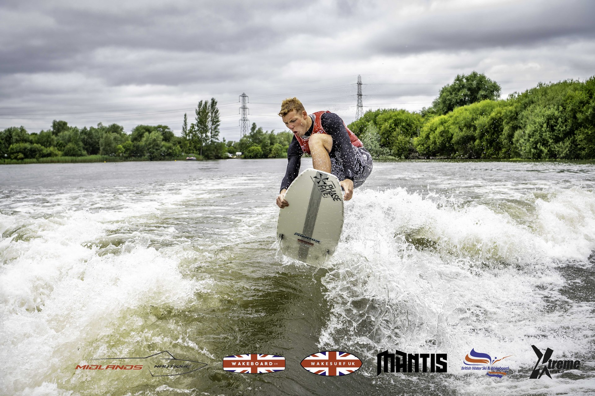 Ed Slater at the 2024 Midlands Nautique UK Wake Nationals Wakesurf