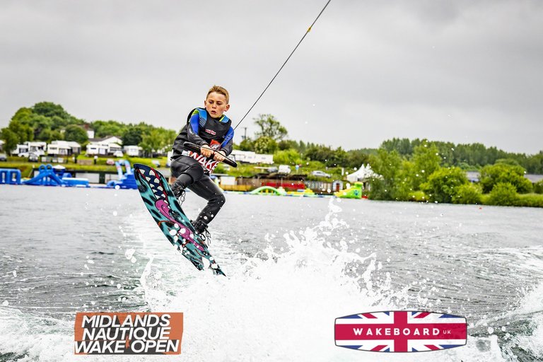 Rider at the 2024 Midlands Nautique Wake Open - Photo Mantis Pro Media