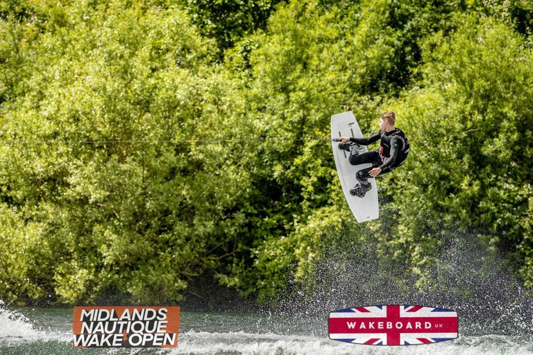 Rider at the 2024 Midlands Nautique Wake Open - Photo Mantis Pro Media