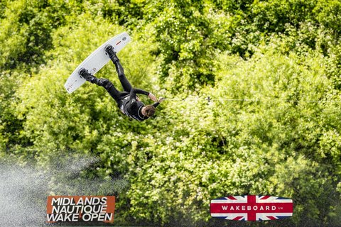 Rider at the 2024 Midlands Nautique Wake Open - Photo Mantis Pro Media