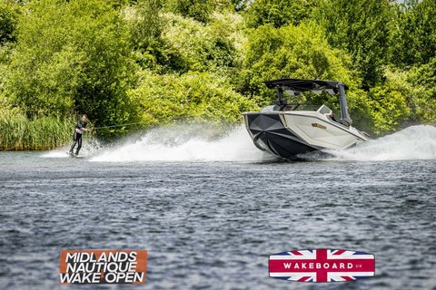 Rider at the 2024 Midlands Nautique Wake Open - Photo Mantis Pro Media