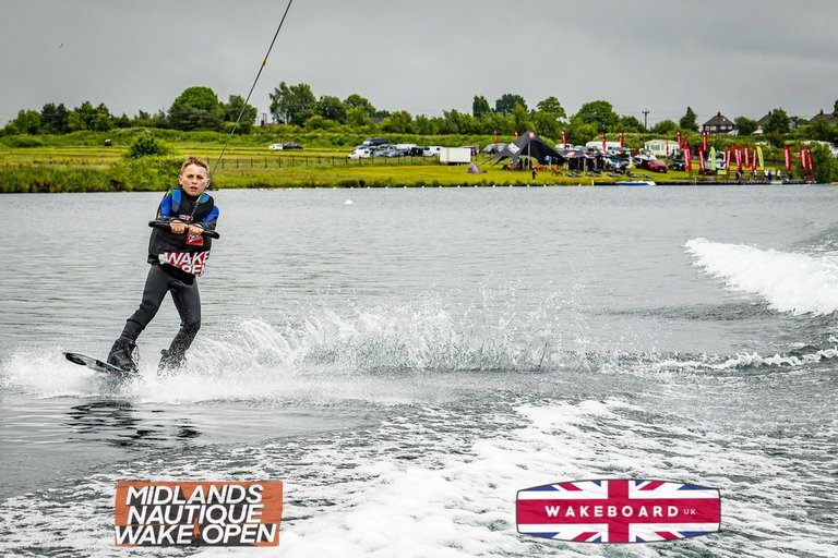 Rider at the 2024 Midlands Nautique Wake Open - Photo Mantis Pro Media