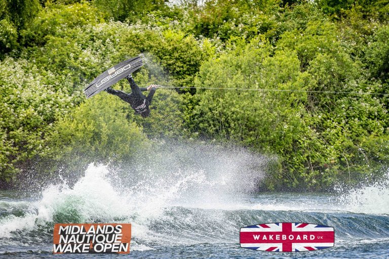 Rider at the 2024 Midlands Nautique Wake Open - Photo Mantis Pro Media