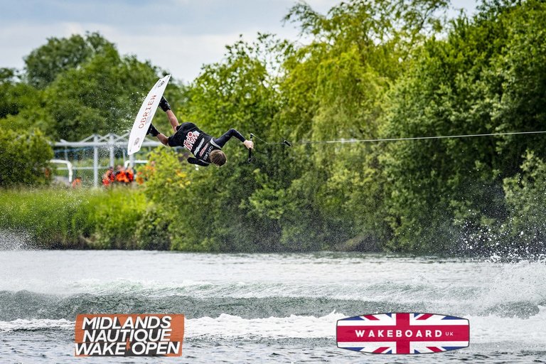 Rider at the 2024 Midlands Nautique Wake Open - Photo Mantis Pro Media