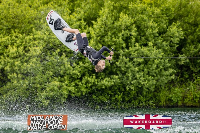 Rider at the 2024 Midlands Nautique Wake Open - Photo Mantis Pro Media