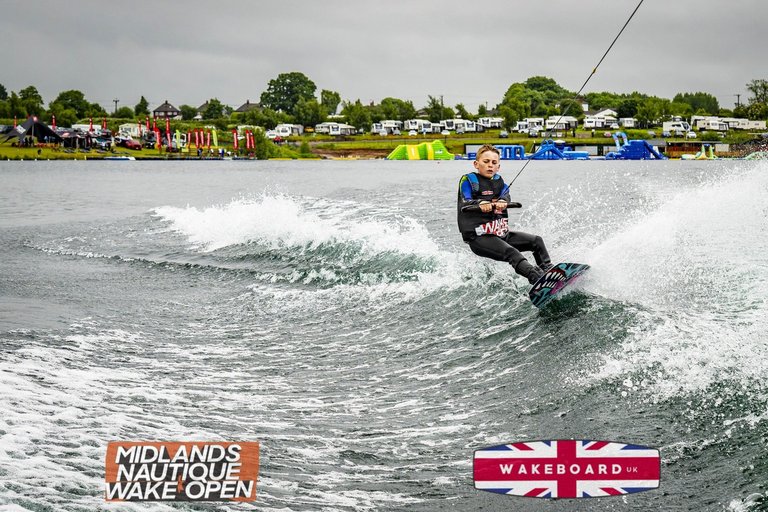 Rider at the 2024 Midlands Nautique Wake Open - Photo Mantis Pro Media