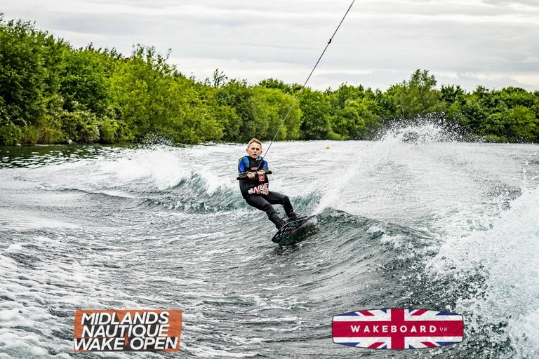 Rider at the 2024 Midlands Nautique Wake Open - Photo Mantis Pro Media