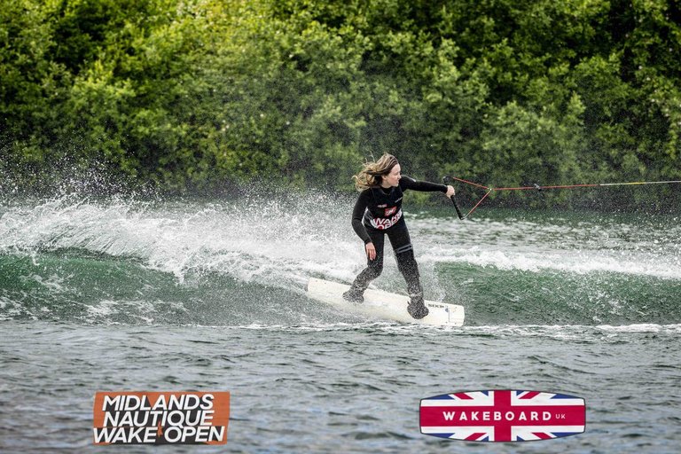 Charlotte Millward at the 2024 Midlands Nautique Wake Open - Photo Mantis Pro Media