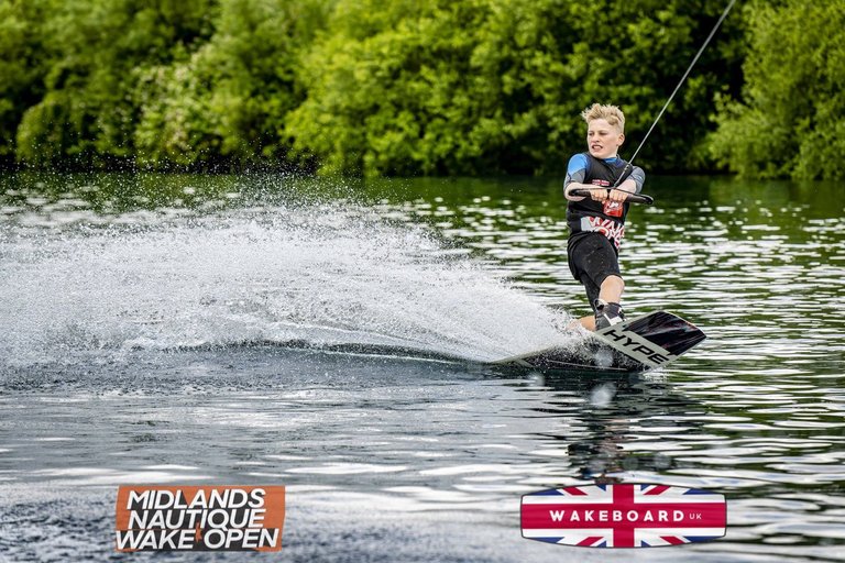 Rider at the 2024 Midlands Nautique Wake Open - Photo Mantis Pro Media