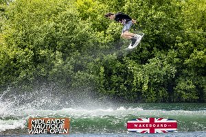 Rider at the 2024 Midlands Nautique Wake Open - Photo Mantis Pro Media