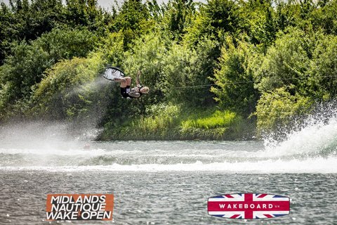Rider at the 2024 Midlands Nautique Wake Open - Photo Mantis Pro Media