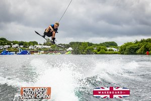 Rider at the 2024 Midlands Nautique Wake Open - Photo Mantis Pro Media