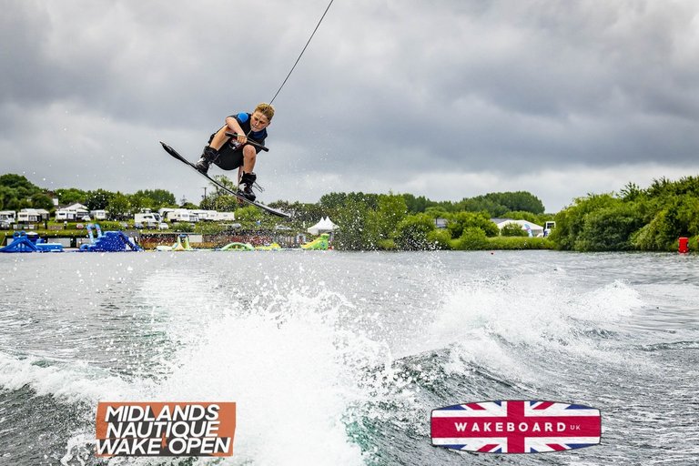 Rider at the 2024 Midlands Nautique Wake Open - Photo Mantis Pro Media