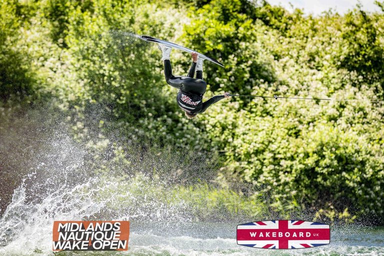 Rider at the 2024 Midlands Nautique Wake Open - Photo Mantis Pro Media