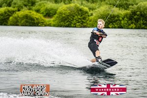 Rider at the 2024 Midlands Nautique Wake Open - Photo Mantis Pro Media