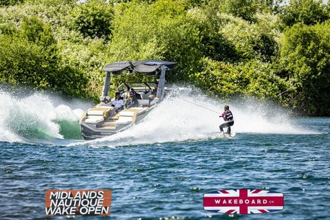 Rider at the 2024 Midlands Nautique Wake Open - Photo Mantis Pro Media