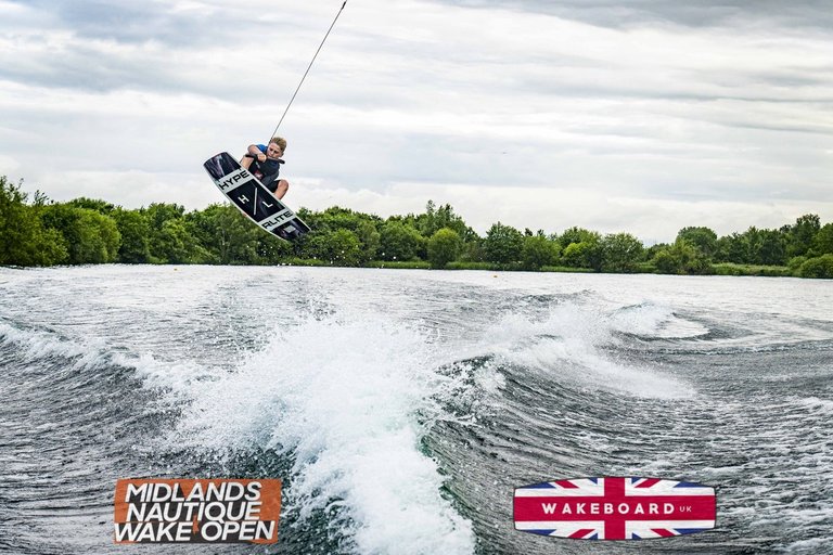 Rider at the 2024 Midlands Nautique Wake Open - Photo Mantis Pro Media