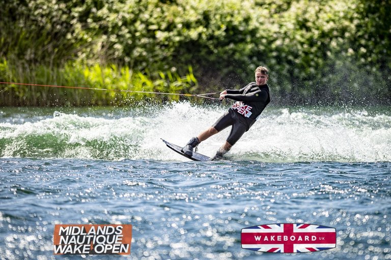 Rider at the 2024 Midlands Nautique Wake Open - Photo Mantis Pro Media