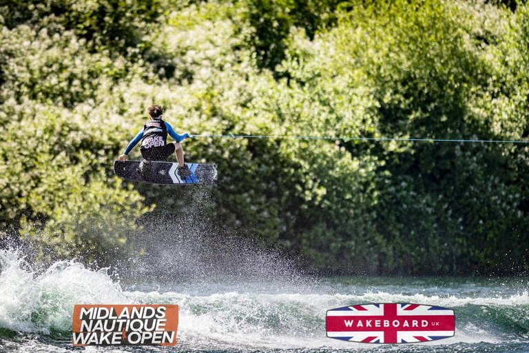 Rider at the 2024 Midlands Nautique Wake Open - Photo Mantis Pro Media
