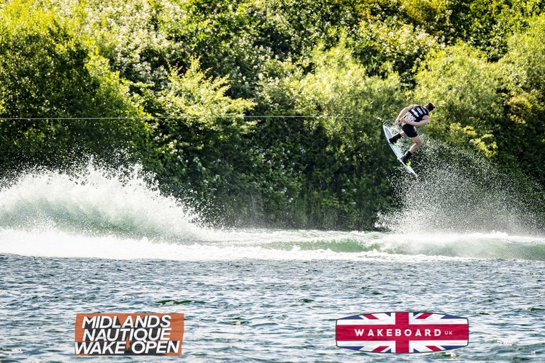 Rider at the 2024 Midlands Nautique Wake Open - Photo Mantis Pro Media
