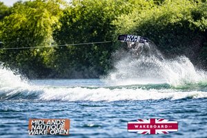Rider at the 2024 Midlands Nautique Wake Open - Photo Mantis Pro Media