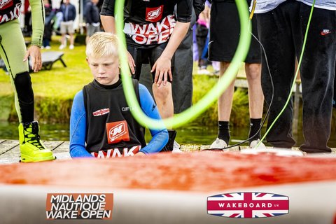 Rider at the 2024 Midlands Nautique Wake Open - Photo Mantis Pro Media