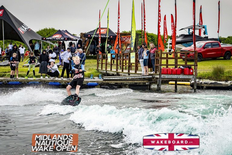 Rider at the 2024 Midlands Nautique Wake Open - Photo Mantis Pro Media