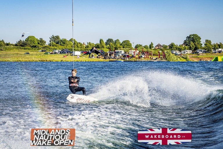 Rider at the 2024 Midlands Nautique Wake Open - Photo Mantis Pro Media
