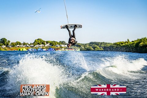 Rider at the 2024 Midlands Nautique Wake Open - Photo Mantis Pro Media