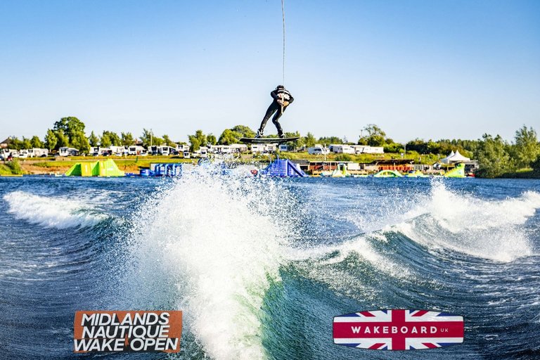 Rider at the 2024 Midlands Nautique Wake Open - Photo Mantis Pro Media