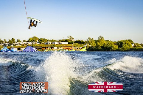 Rider at the 2024 Midlands Nautique Wake Open - Photo Mantis Pro Media