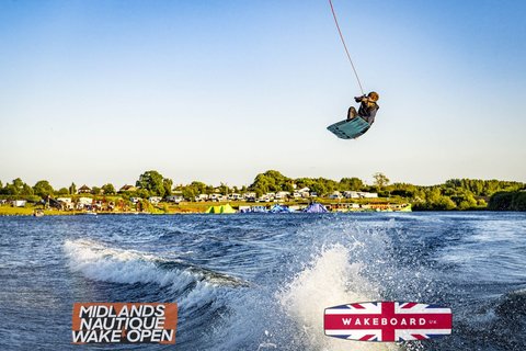 Rider at the 2024 Midlands Nautique Wake Open - Photo Mantis Pro Media