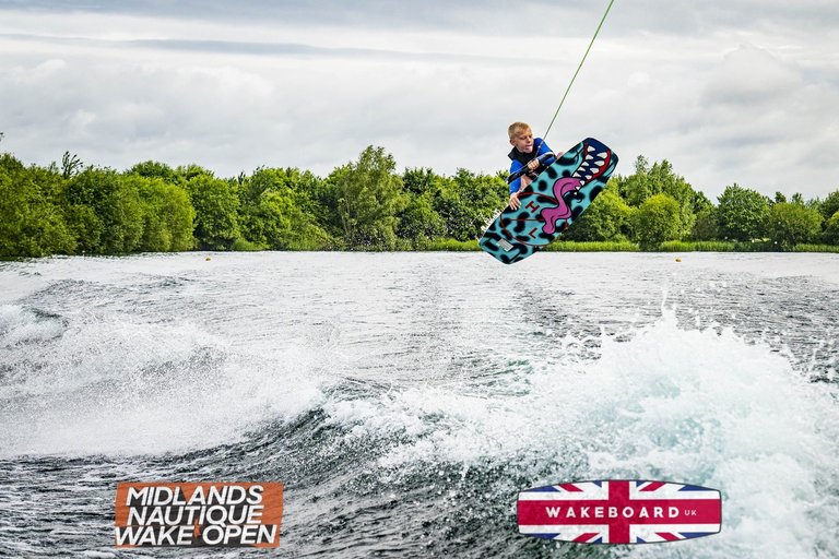 Rider at the 2024 Midlands Nautique Wake Open - Photo Mantis Pro Media